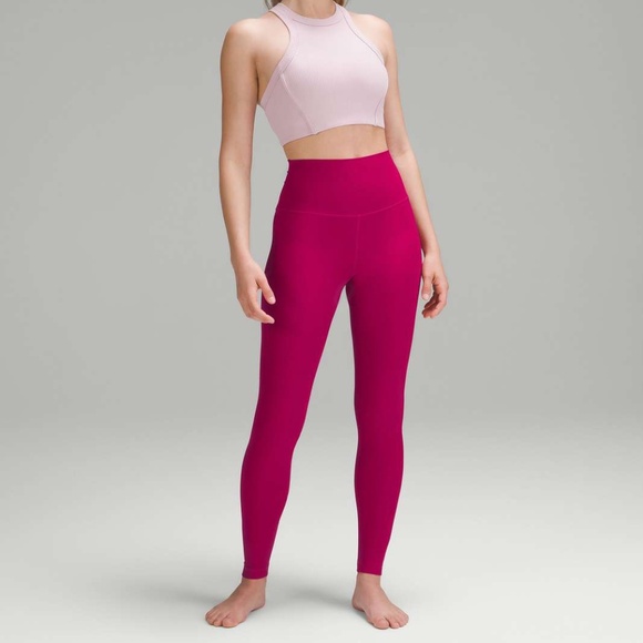 Lululemon Align Ribbed High-Rise Pant 28" Wild Berry Sz 8♥️ - Picture 1 of 7